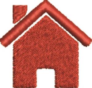 Picture of House Silhouette Machine Embroidery Design