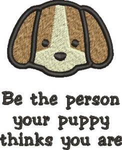 Picture of Puppy Person Machine Embroidery Design