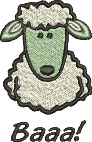 Sheep Baaa Machine Embroidery Design
