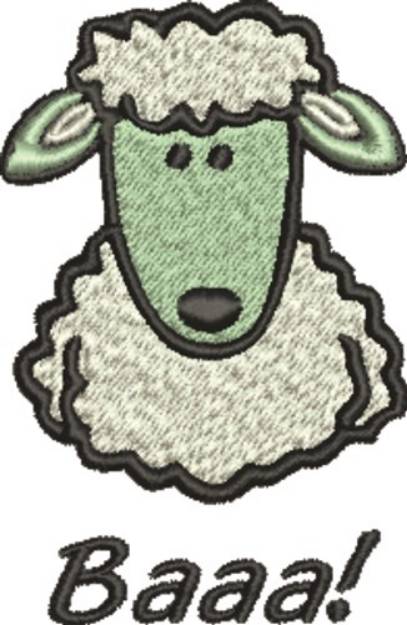 Picture of Sheep Baaa Machine Embroidery Design
