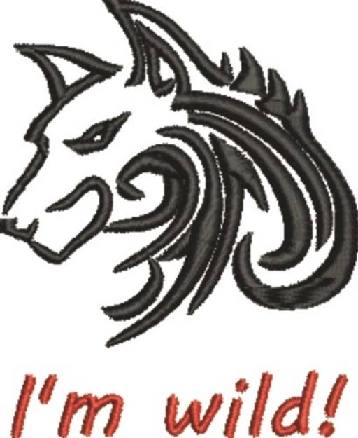 Picture of Wolf Wild Machine Embroidery Design