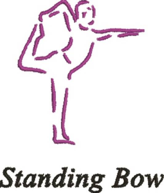 Picture of Standing Bow Machine Embroidery Design