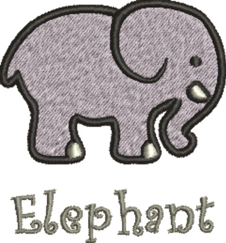 Elephant Machine Embroidery Design