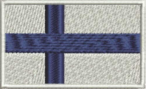 Finland Flag Machine Embroidery Design