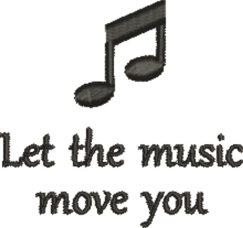The Music Moves You Machine Embroidery Design