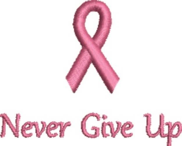 Picture of Pink Ribbon Have Faith Machine Embroidery Design