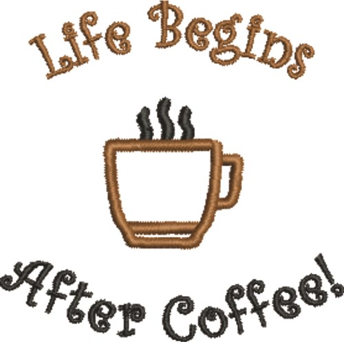 Life Begins Machine Embroidery Design