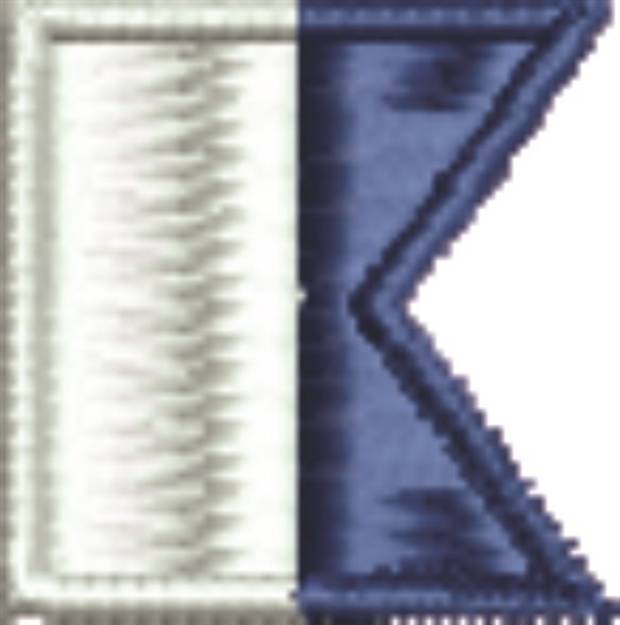 Picture of Nautical Flag A Alpha Machine Embroidery Design