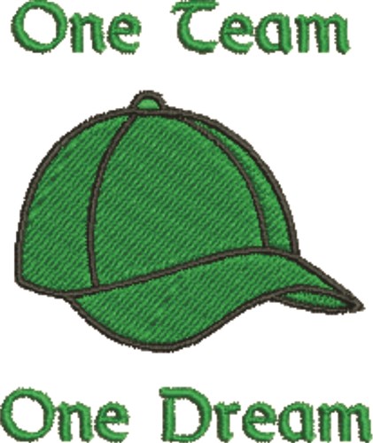One Team One Dream Machine Embroidery Design