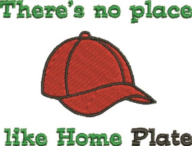 Picture of Love The Home Plate Machine Embroidery Design