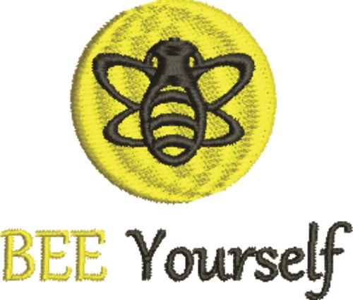 Bee Yourself Machine Embroidery Design