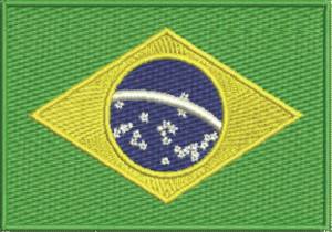 Picture of Brazil Flag Machine Embroidery Design