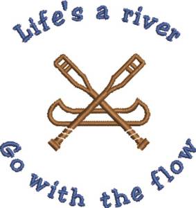 Picture of Go With The Flow! Machine Embroidery Design