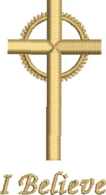 Picture of Crucifix 4A Machine Embroidery Design