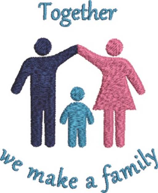 Picture of Together Were Family Machine Embroidery Design