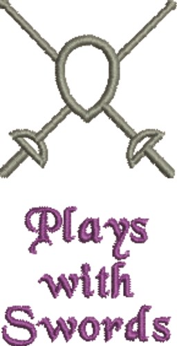 Play With Swords Machine Embroidery Design