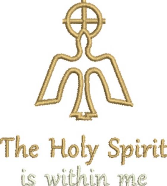 Picture of Holy Spirit Within Me Machine Embroidery Design