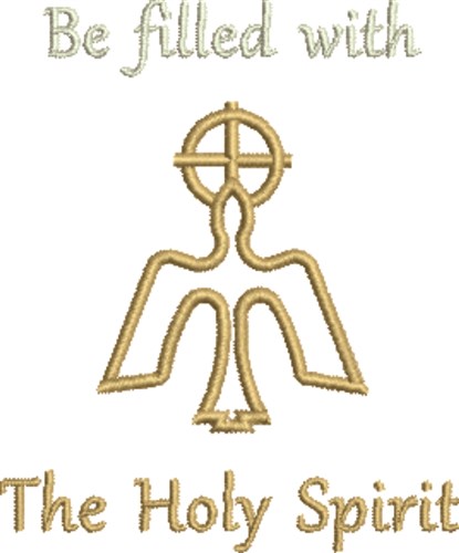 Holy Spirit Machine Embroidery Design