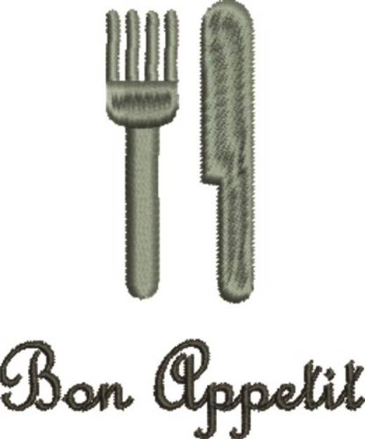 Picture of Bon Appetit Flatware Machine Embroidery Design