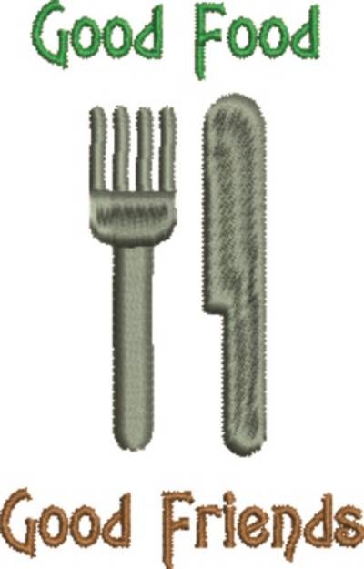 Picture of Good Food Flatware Machine Embroidery Design