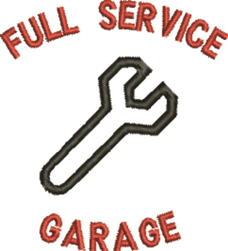 Full Service Garage Machine Embroidery Design