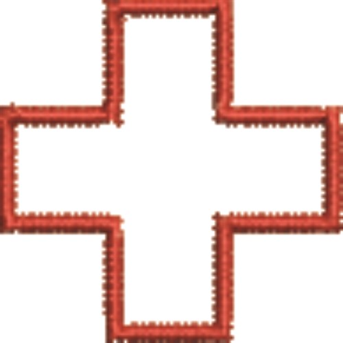 Medical Cross Machine Embroidery Design