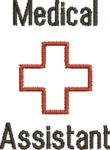 Medical Assistant Machine Embroidery Design