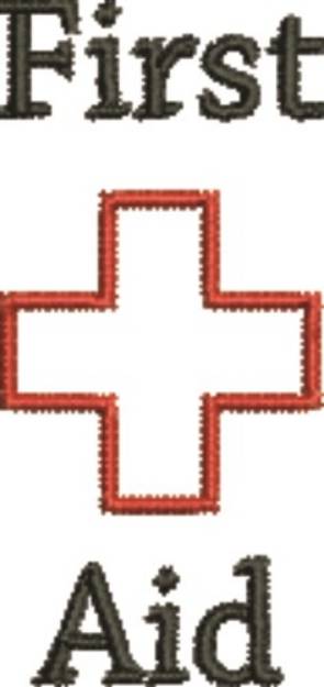 Picture of First Aid Symbol Machine Embroidery Design