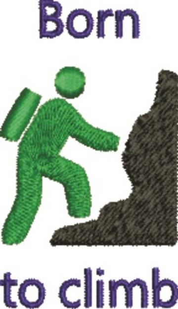 Picture of Rock Climber 1C Machine Embroidery Design