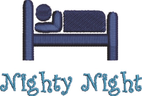 Nighty Night Machine Embroidery Design
