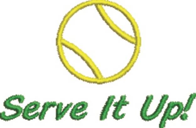Picture of Serve It Up Tennis Machine Embroidery Design