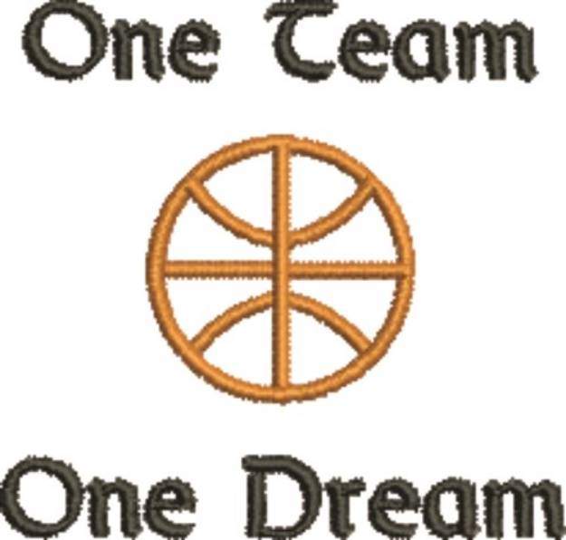 Picture of One Team Machine Embroidery Design