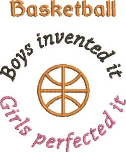 Picture of Boys Invented Basketball Machine Embroidery Design