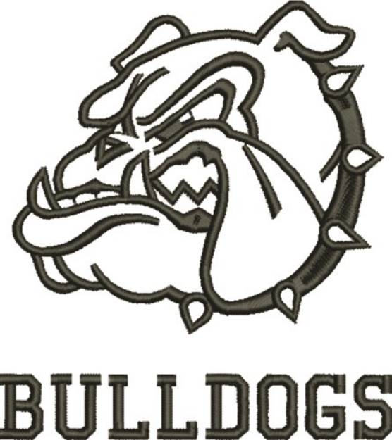 Picture of Bulldogs Mascot Machine Embroidery Design