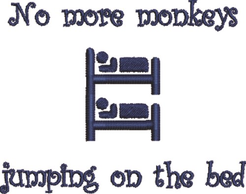 Jumping On Bed Machine Embroidery Design