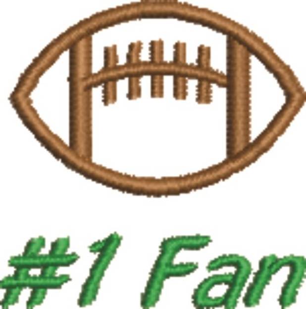 Picture of Football #1 Fan Machine Embroidery Design