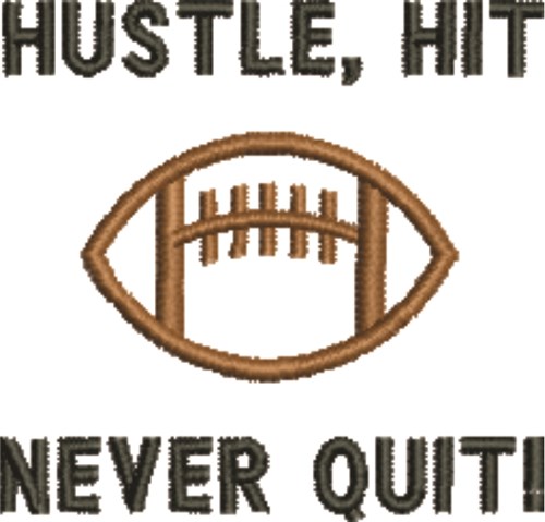 Football Hustle Machine Embroidery Design