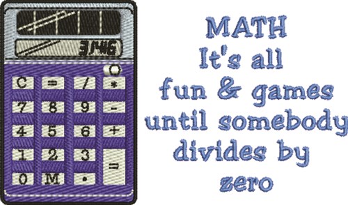 Math Games Machine Embroidery Design