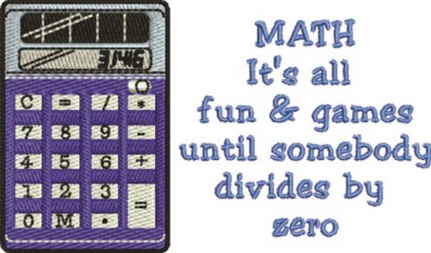 Picture of Math Games Machine Embroidery Design