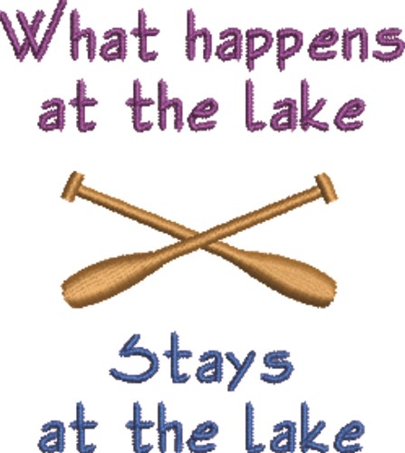 At The Lake Machine Embroidery Design