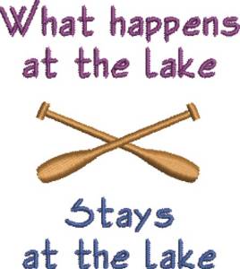 Picture of At The Lake Machine Embroidery Design