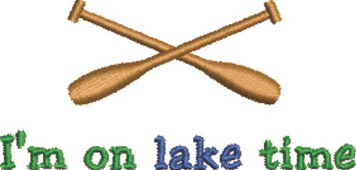 On Lake Time Machine Embroidery Design
