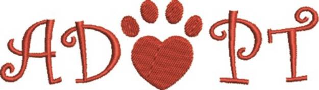 Picture of Adopt Pet Machine Embroidery Design