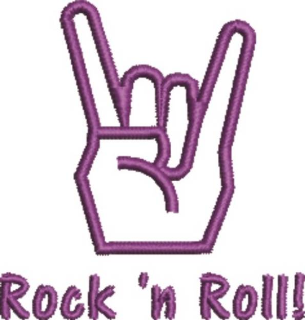 Picture of Rock N Roll Machine Embroidery Design