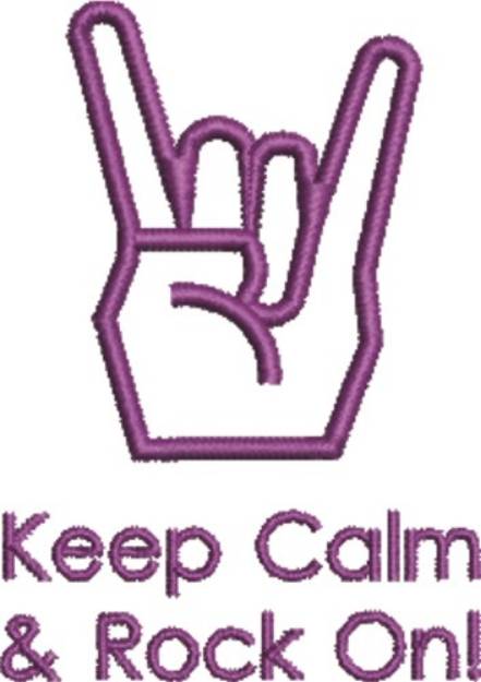 Picture of Keep Calm Machine Embroidery Design