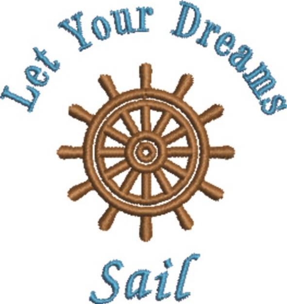 Picture of Let Dreams Sail Machine Embroidery Design