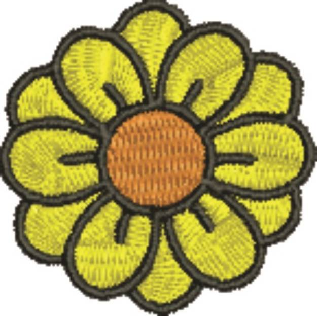 Picture of Daisy Machine Embroidery Design