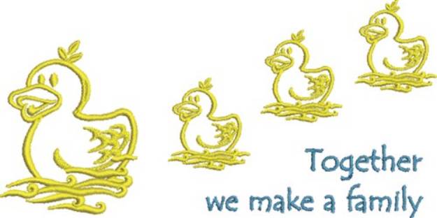 Picture of We Make A Family Machine Embroidery Design