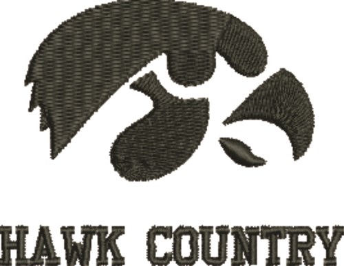 Hawk Country Machine Embroidery Design