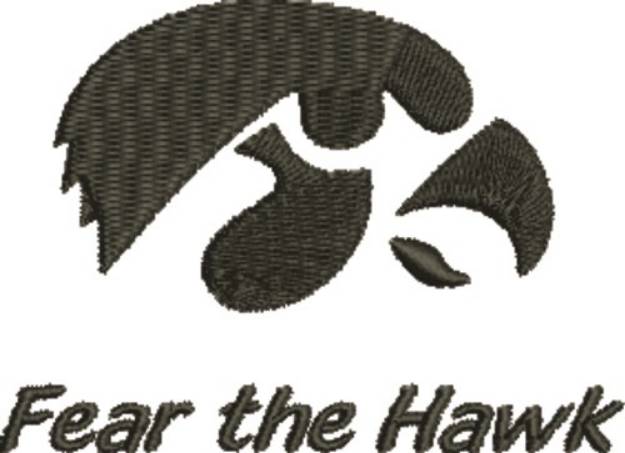 Picture of Fear The Hawk Machine Embroidery Design